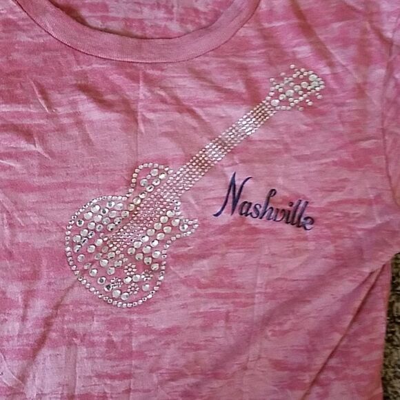 Nashville Embellished Graphic T-Shirt Size Small S Alternative Vintage Soft Tee - Picture 3 of 5